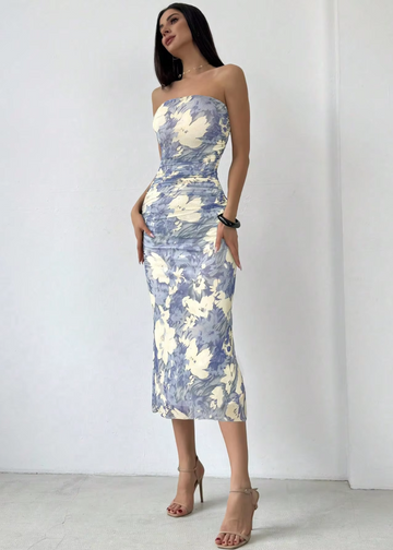 Vestido Floral Blue