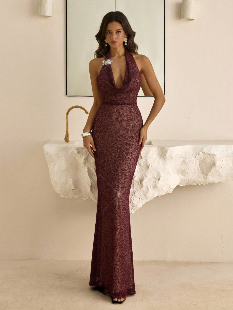 Vestido Encanto Bordeaux
