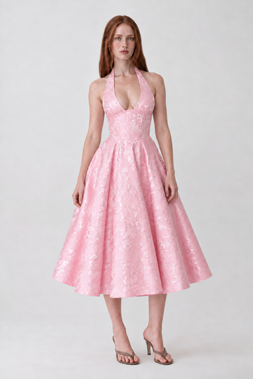 Vestido Delfina rosa - frente