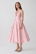Vestido Delfina rosa - lado