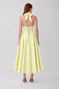 Vestido Delfina amarelo - costas