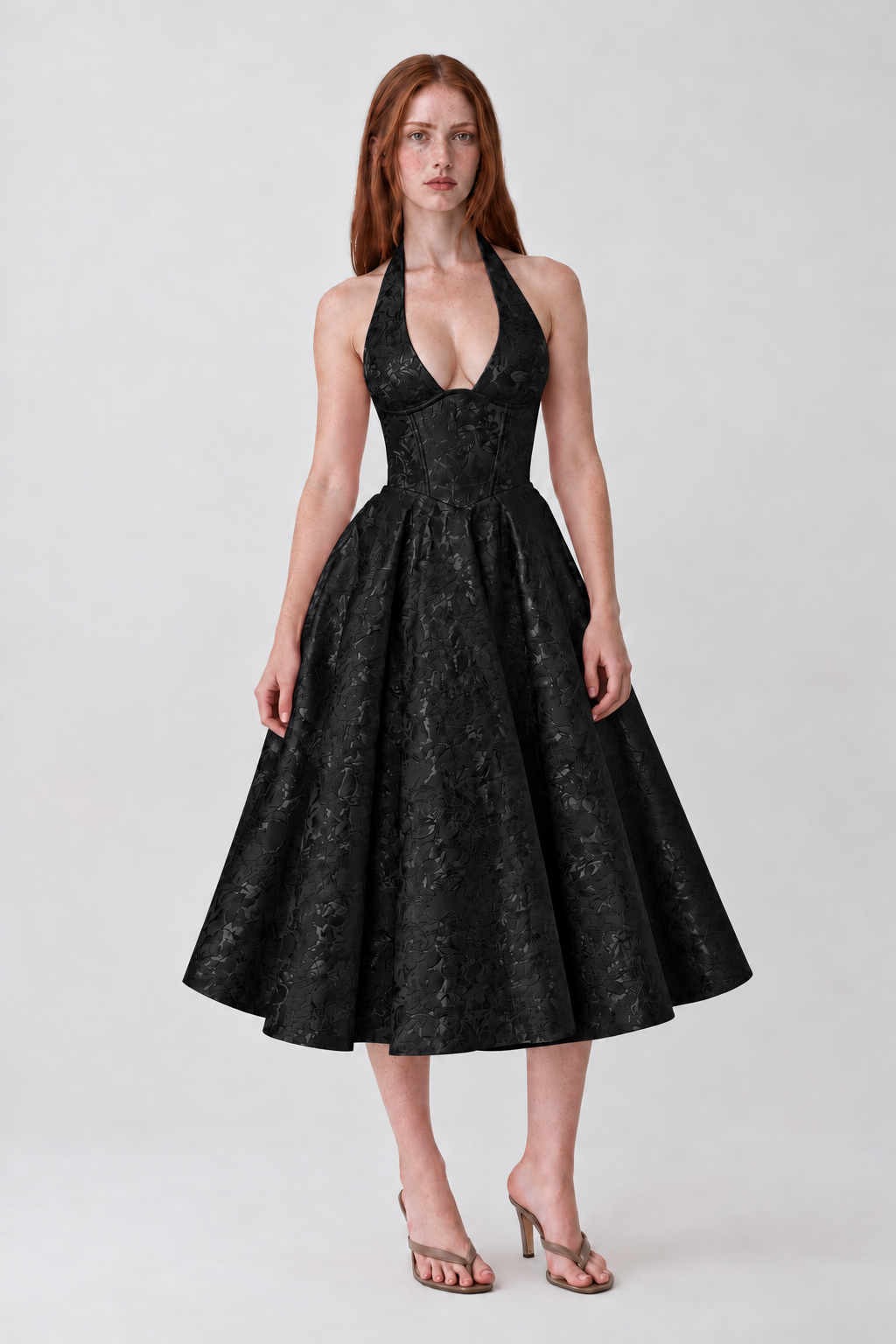 Vestido Delfina preto - frente