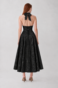 Vestido Delfina preto - costas