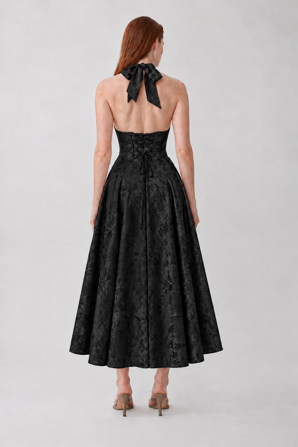 Vestido Delfina preto - costas