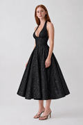Vestido Delfina preto - lateral