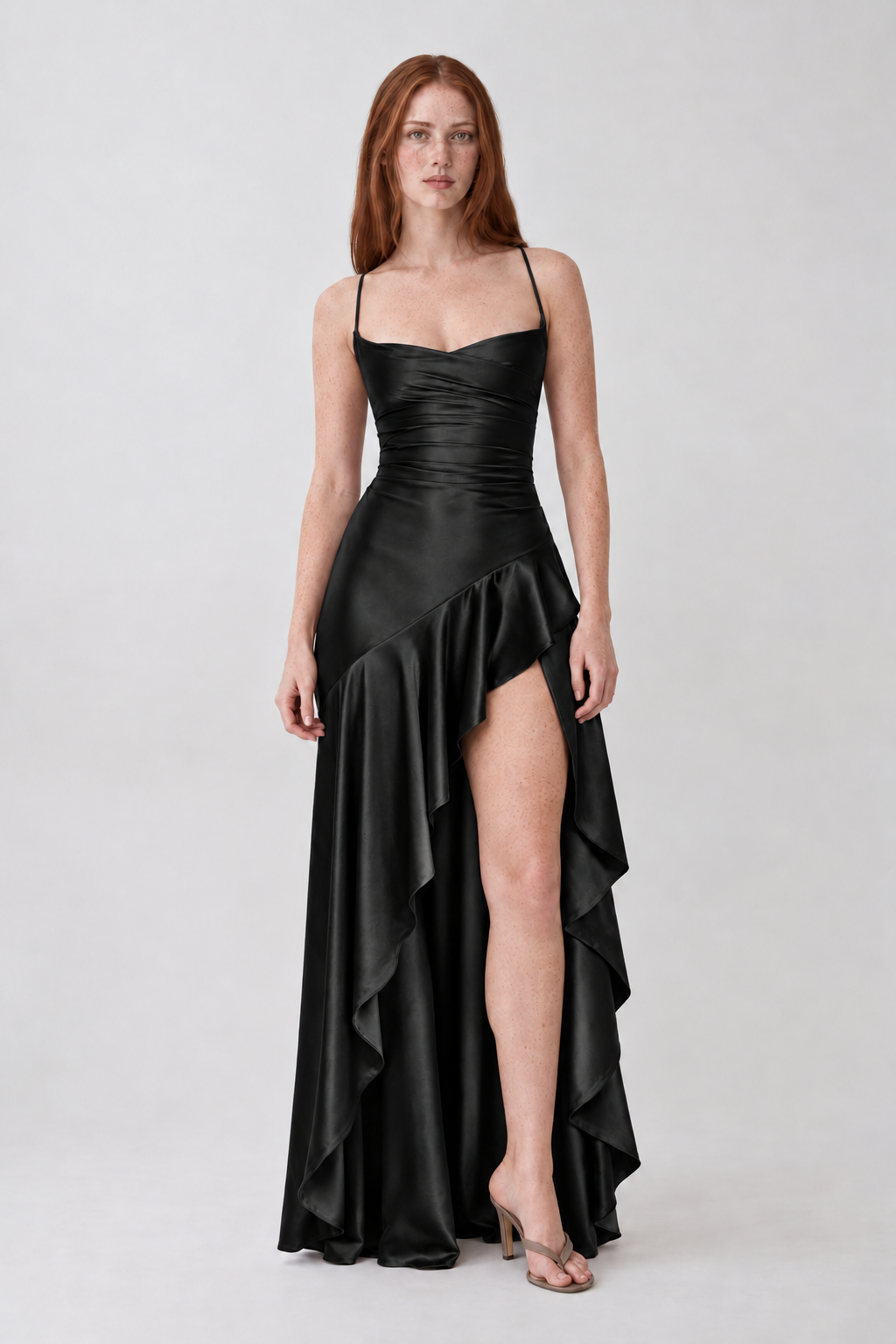 Vestido Lavínia preto — vista frontal