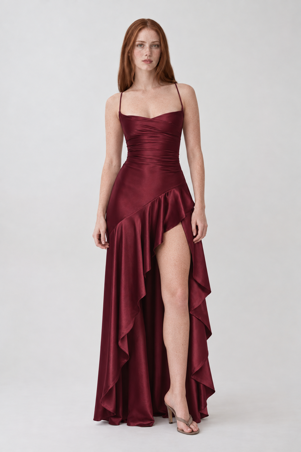 Vestido Lavínia vinho - frente